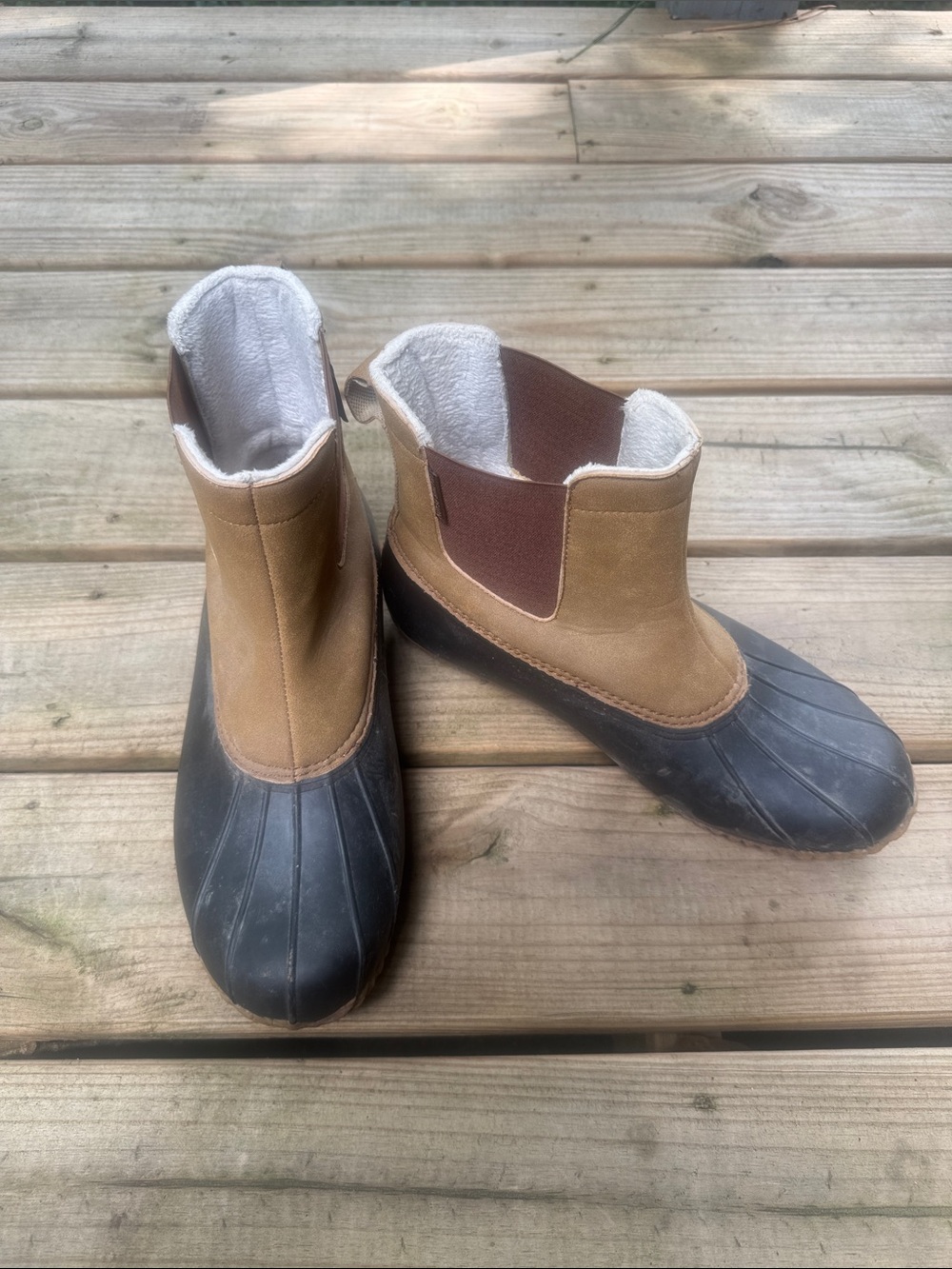 JSport by Jambu Men's Brown and Black Rain & Snow Boots
